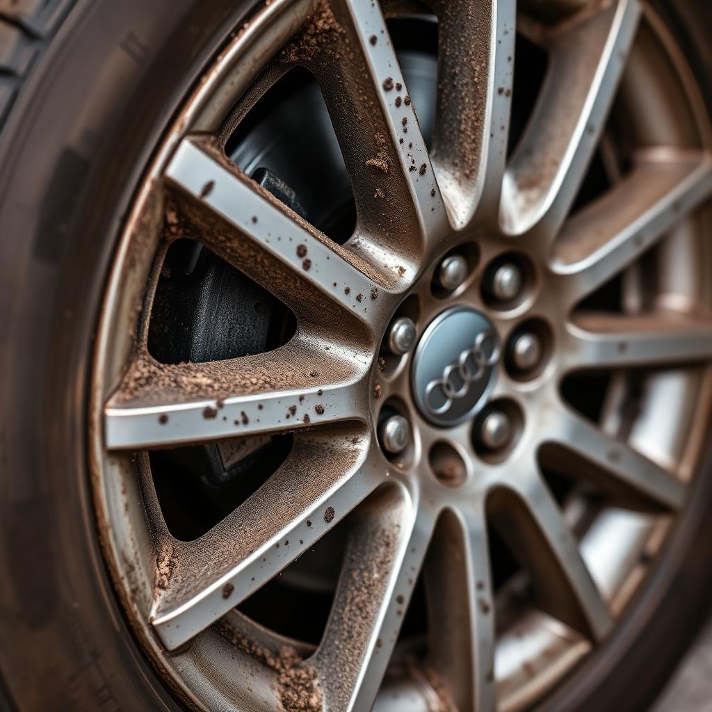 Audi — Wheel Detail before detailing